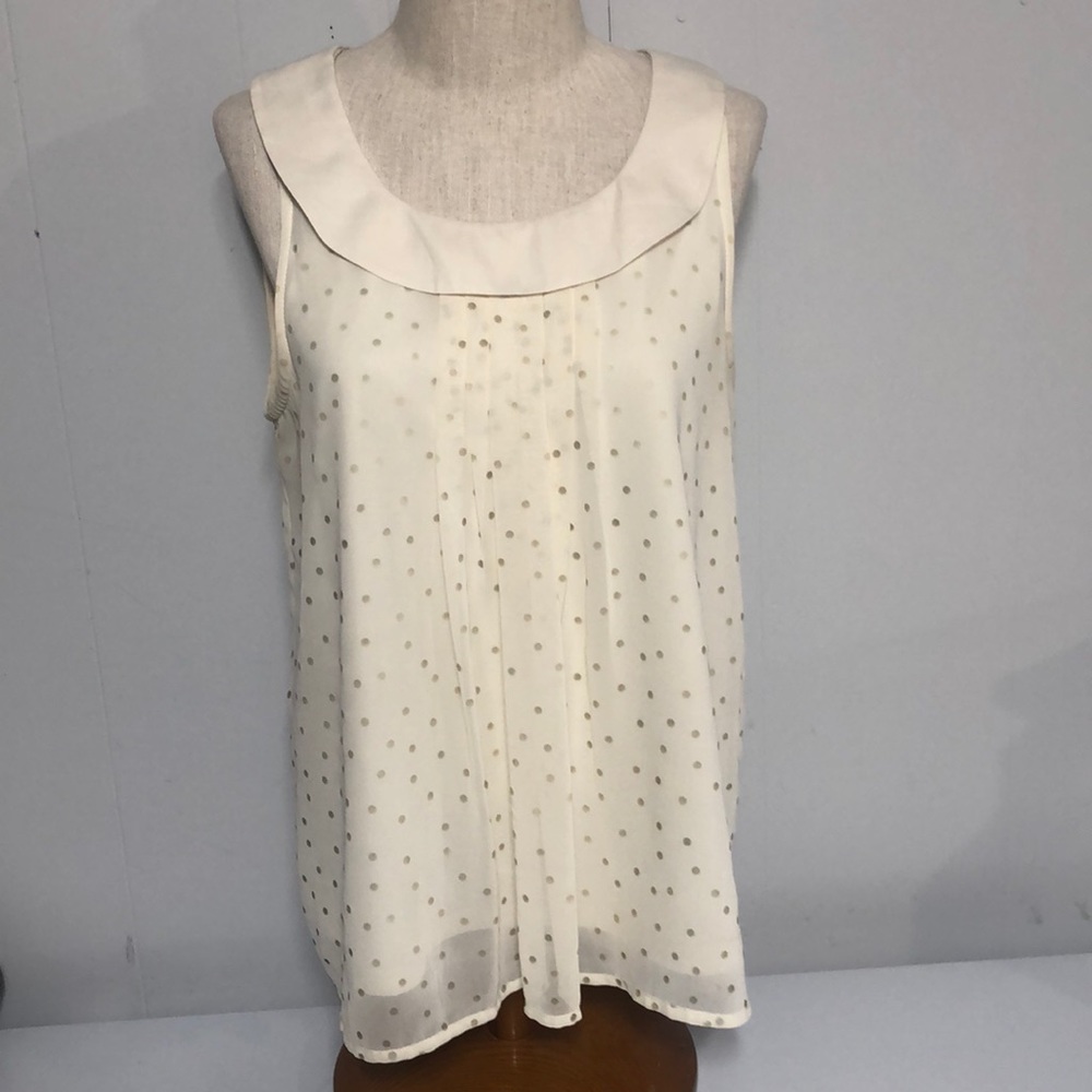 Gold polka dot tank